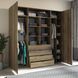 Габаритный шкаф с открытыми полками, тремя ящиками и двумя отделами со штангами F-205 фото 2